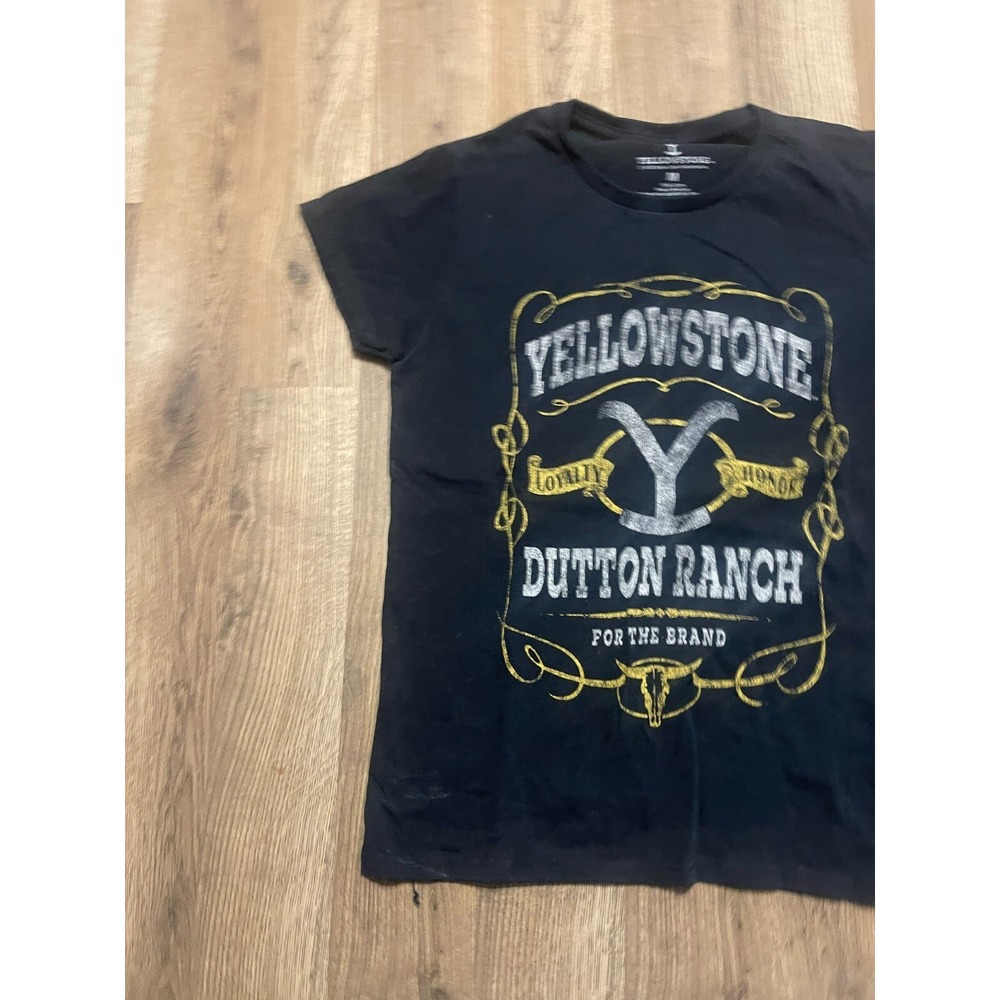 Yellowstone Shirt, Women's Size Medium, Black, Dutton Ranch, Short Sleeve - Picture 4 of 9